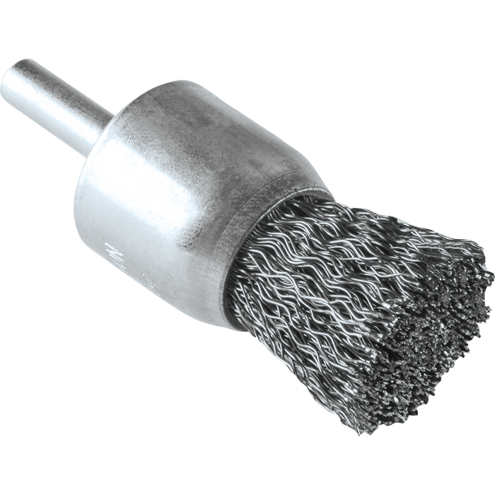 1" Crimped Wire End Brush, 1/4" Straight Shank