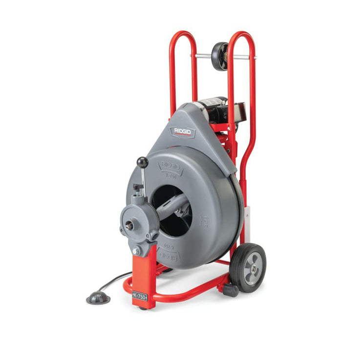 K-750 with C-75 Machine with One Pair of Gloves, AUTOFEED, Standard 3/4" (20 mm) Tool Set, and: C-75, 75' (23 mm) x 3/4" (20 mm) Cable