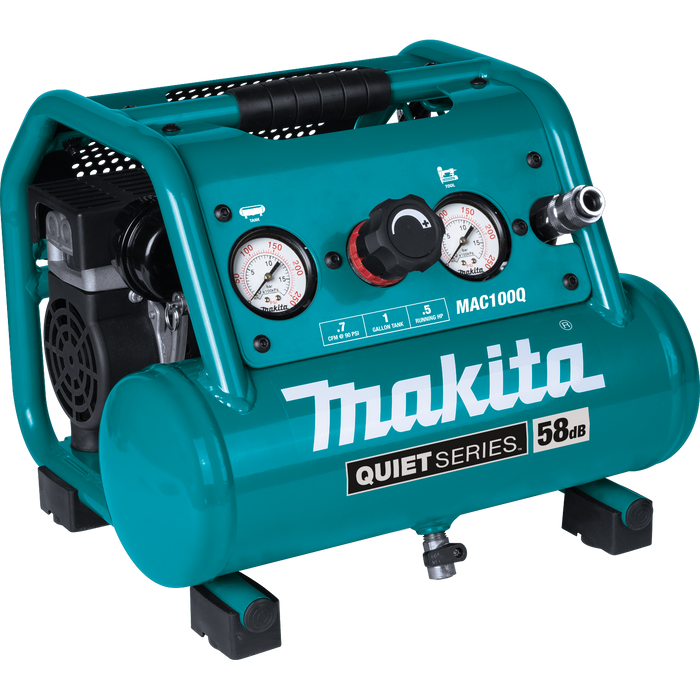 Quiet Series 1/2 HP, 1 Gallon Compact, Oil‑Free, Electric Air Compressor
