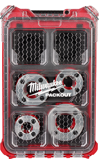 Milwaukee® Compact 1/2"-1-1/4" ALLOY NPT Portable Pipe Threading Forged Aluminum Die Head Kit