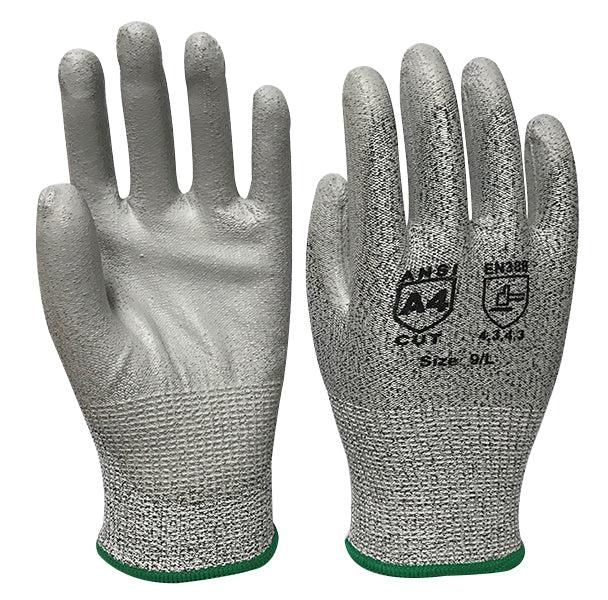 Blended Knit Glove with Polyurethane Palm Coating – Cut Level A4 2XLarge