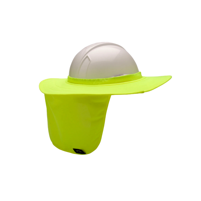 Hard Hat Shade with Brim - Hi-Vis Lime