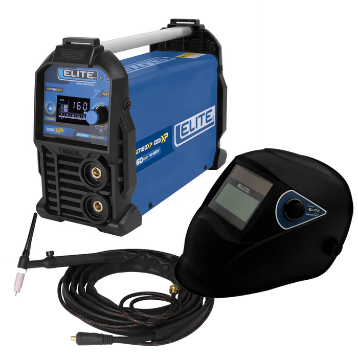 Elite® Welder ARC 160XP Kit with Helmet & Torch Stick, 10-160 Amps, 110V/220V