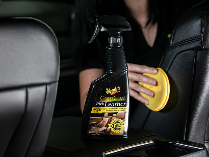 Meguiar's Gold Class Rich Leather 3-in-1: Cleaner, Conditioner, Protectant - 16 oz.
