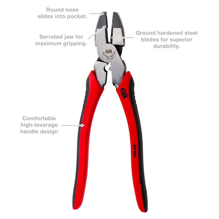 Gardner Bender High Leverage Linemens Pliers and Crimping Tool