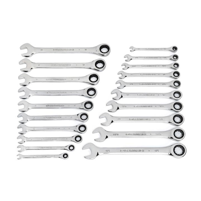 GearWrench 20 Piece 72-Tooth SAE/Metric Ratcheting Combination Wrench Set
