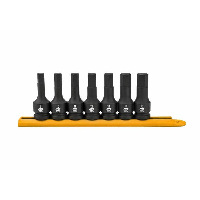 Gear Wrench 7 Piece 1/2" Drive Hex Bit Impact Metric Socket Set