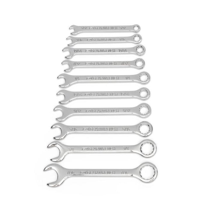GearWrench 10 Piece SAE Midget Combination Wrench Set