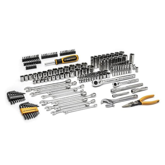 GearWrench 168 Piece 1/4" & 3/8" Drive 72-Tooth 6 Point Professional Tool Set