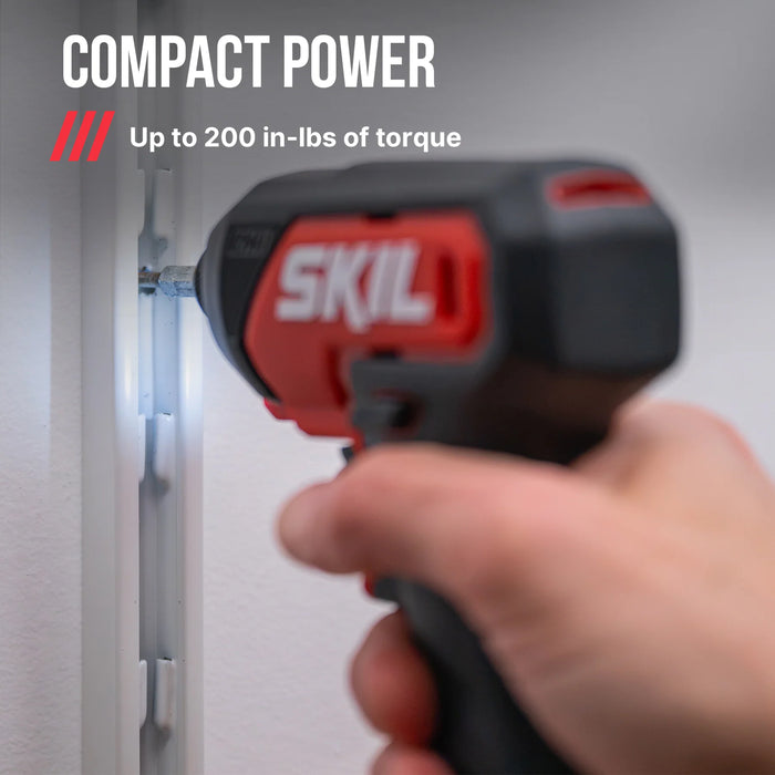 4V Impact Screwdriver with 7pcs impact bits set