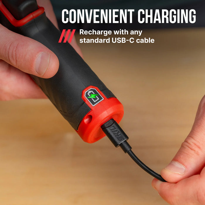 4V Impact Screwdriver with 7pcs impact bits set
