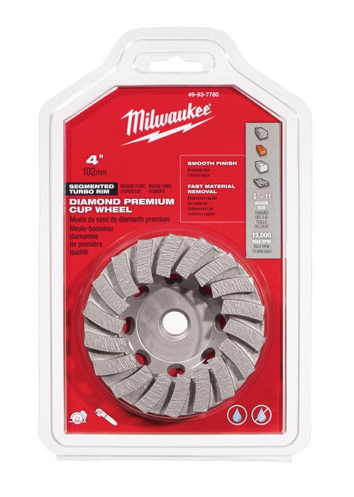 4 in. Diamond Cup Wheel Segmented-Turbo