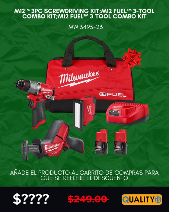M12 FUEL™ 3-Tool Combo Kit