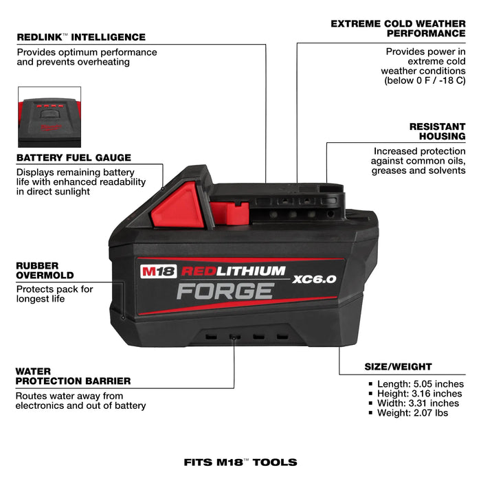 M18™ REDLITHIUM™ FORGE™ XC6.0 Battery Pack