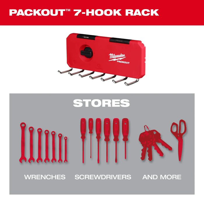 PACKOUT™ 7-Hook Rack