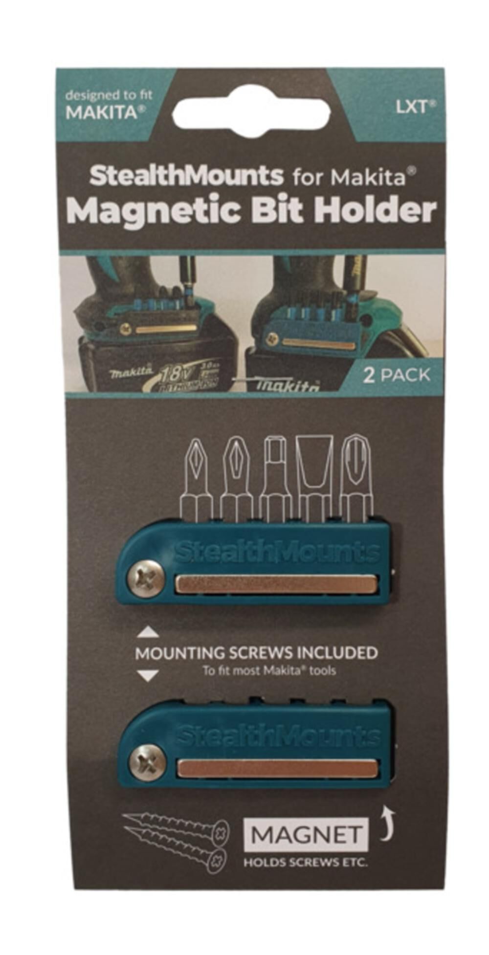 StealthMounts Magnetic Bit Holder for Makita LXT, CXT and XGT Tools