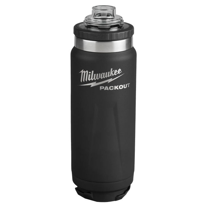 PACKOUT™ 24oz Insulated Bottle with Chug Lid (Black)