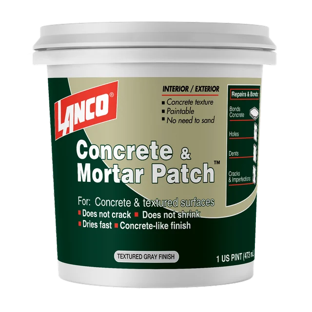 Lanco Concrete & Mortar Patch Grey Finish, 1 Pint