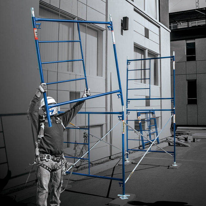 MetalTech 5 ft. x 5 ft. Blue Standard Mason Scaffold Frame