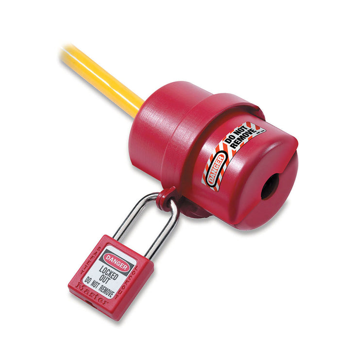 Master Lock Rotating Electrical Plug Lockout, 110 and 220 Volt Plugs