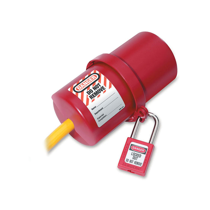 Master Lock Rotating Large Electrical Plug Lockout, 220-550 Volt Plugs
