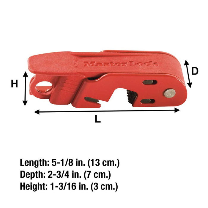 Master Lock Grip Tight™ Circuit Breaker Lockout, Standard Single and Double Toggles