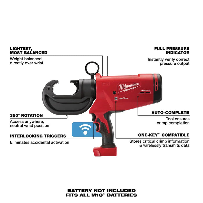 M18™ FORCE LOGIC™ 12 Ton Utility Crimper (Tool Only)