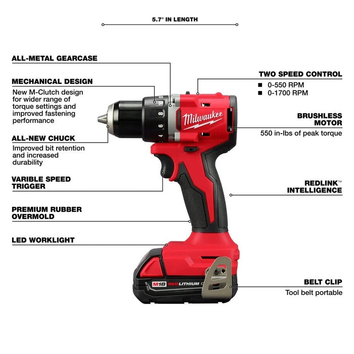 M18™ Compact Brushless 2-Tool Combo Kit