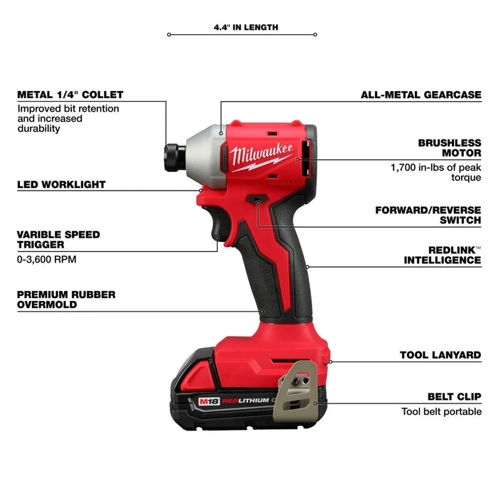 M18™ Compact Brushless 2-Tool Combo Kit
