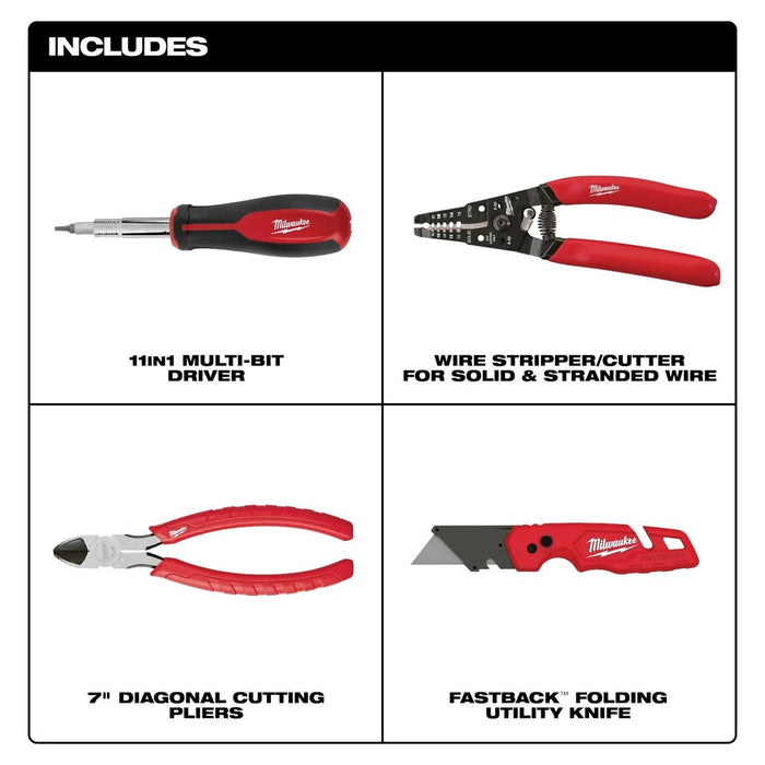 4PC ELECTRICIAN’S KIT