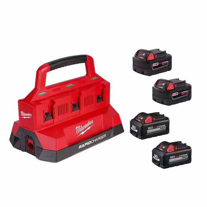 Milwaukee M18™ PACKOUT Six Bay Rapid Charger Kit