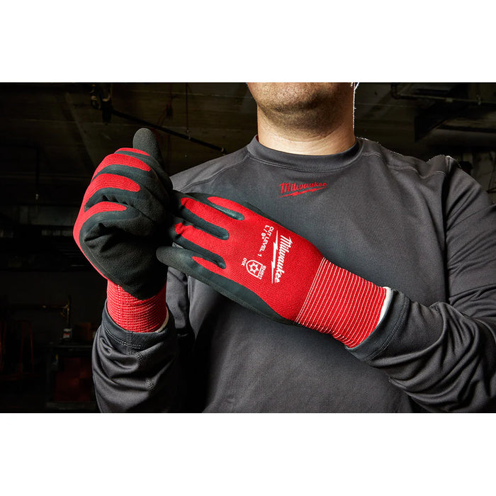 XX-Large Red Latex Level 1 Cut Resistant Insulated Winter Dipped Work Gloves (12 pack)