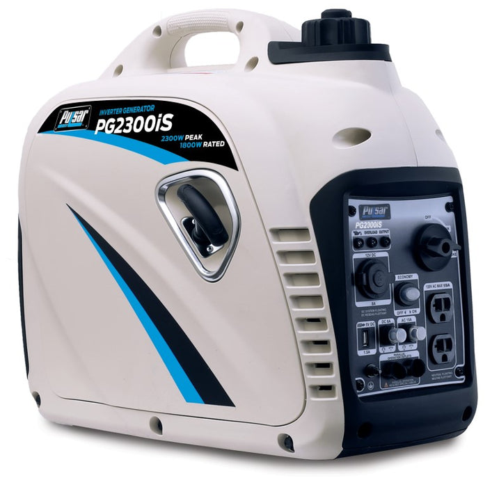 Pulsar 2,300W Portable Gas-Powered Inverter Generator with USB Outlet & Parallel Capability