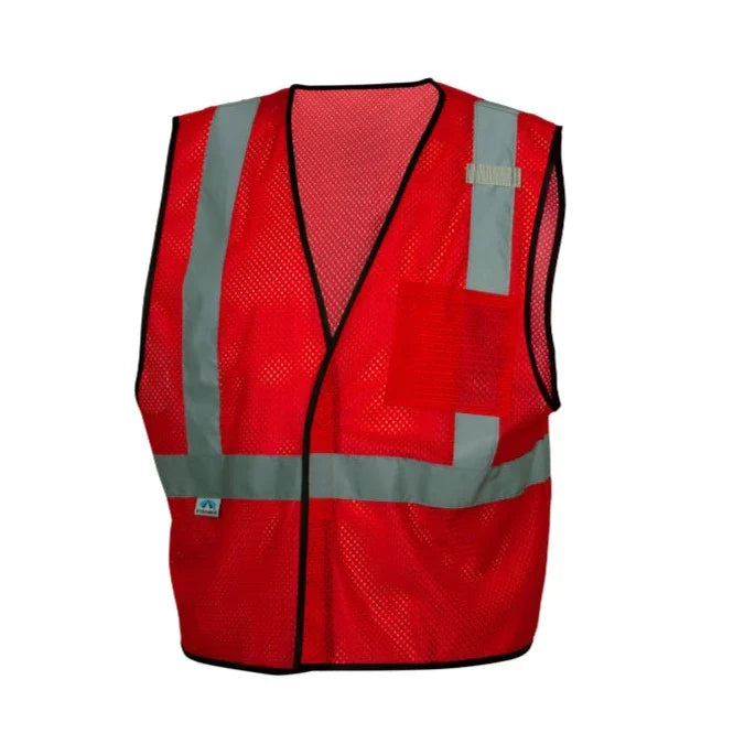 Pyramex® Lightweight Enhanced Visibility Mesh Safety Vest - L/XL Red