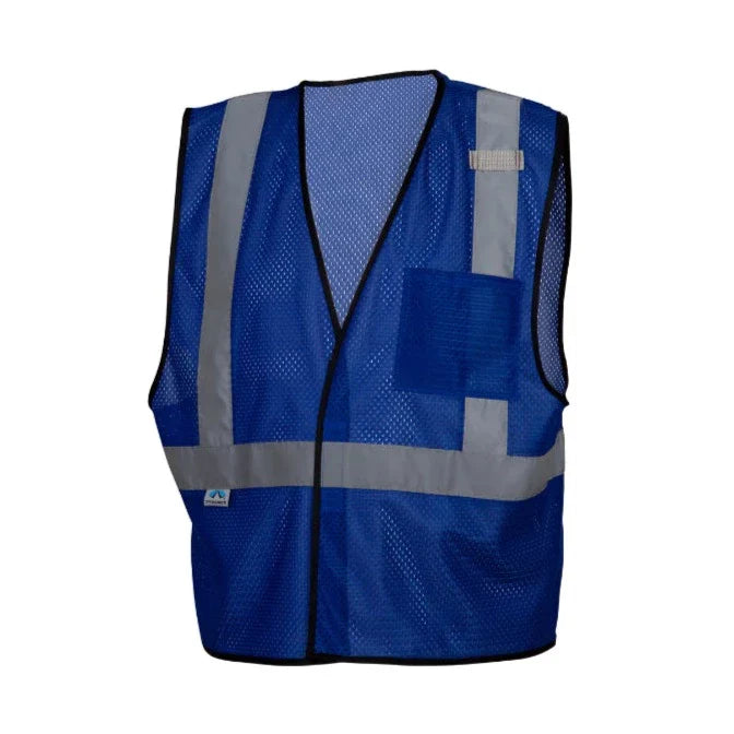 Pyramex® Lightweight Enhanced Visibility Mesh Safety Vest - Blue Small