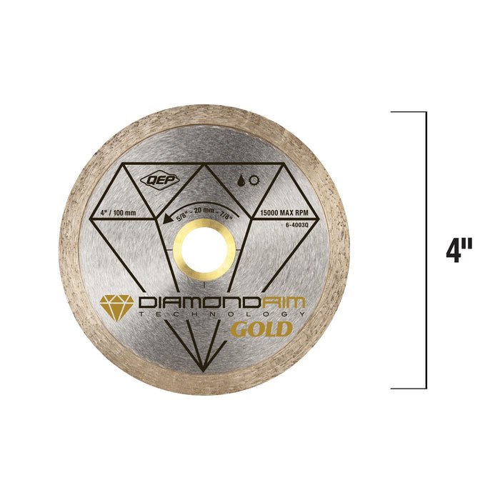 4 in. Prem. Diamond Blade for Wet/Dry Cutting Porcelain and Ceramic Tile