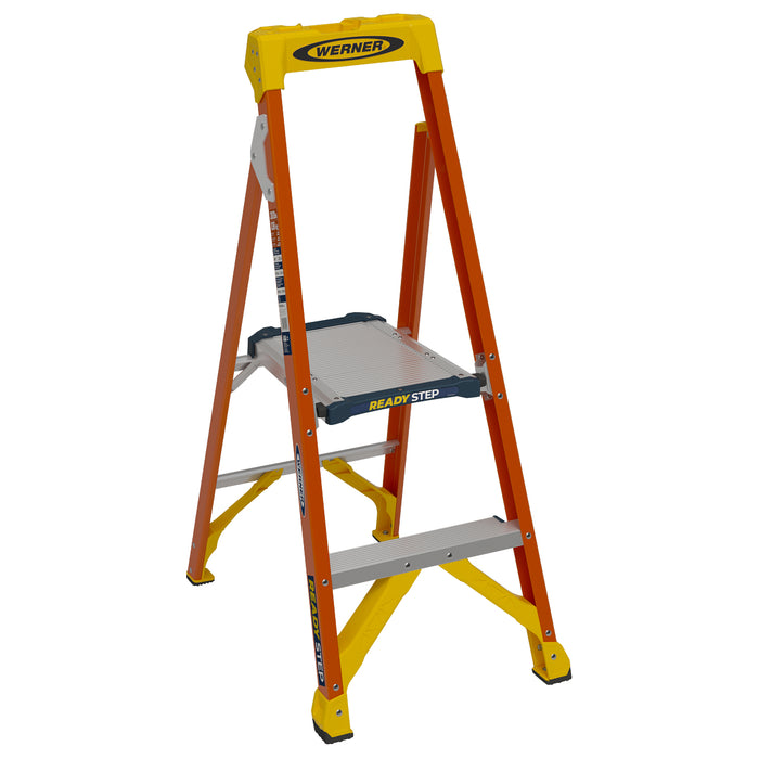 Werner Ready Step Ladder 4ft with 300 lb. Load Capacity Type IA Duty Rating