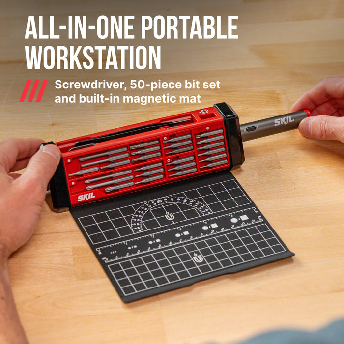 4V Precision Screwdriver with 50PC Bit Kit