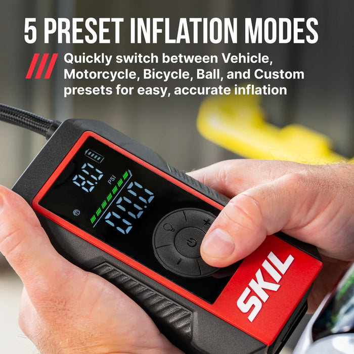 8V Integrated Compact Inflator with soft bag