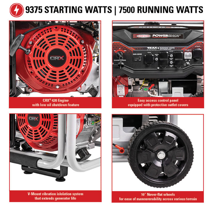 PowerShot Portable Generator 9375-Watt Generator 49-State