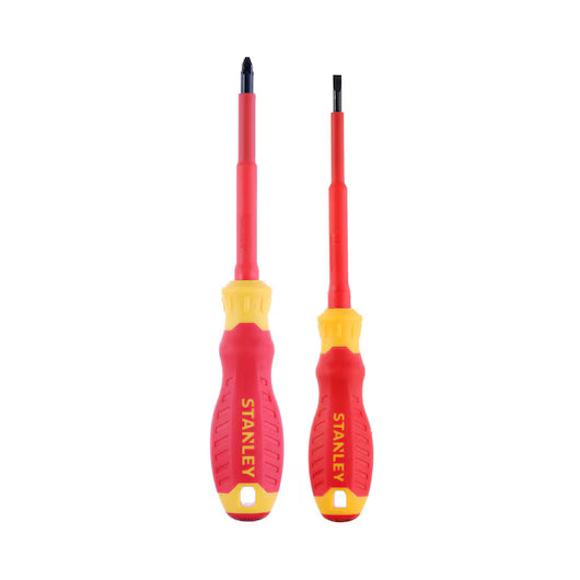 STANLEY® VDE Pozi and Slotted Screwdriver Set 2pc.