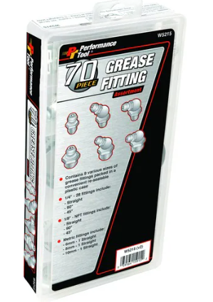 70 pc. Grease Fitting Assortment