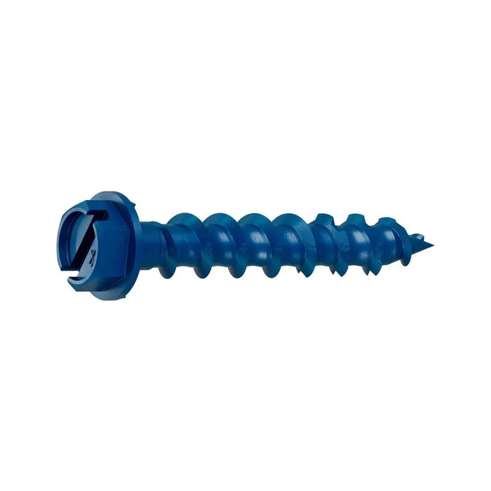 Titen Turbo™ — 3/16 in. x 1-3/4 in. Hex-Head Concrete and Masonry Screw, Blue (25-Qty)