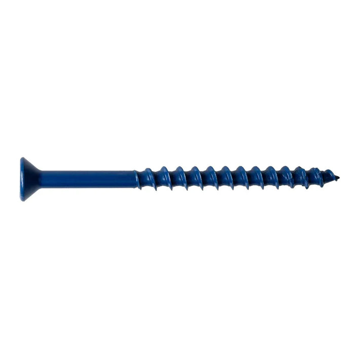 Titen Turbo™ — 3/16 in. x 3-1/4 in. Phillips Flat-Head Concrete and Masonry Screw, Blue (75-Qty)