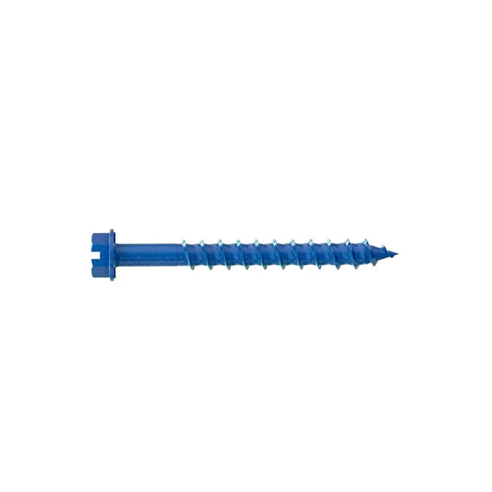 Titen Turbo™ — 1/4 in. x 2-1/4 in. Hex-Head Concrete and Masonry Screw, Blue (75-Qty)
