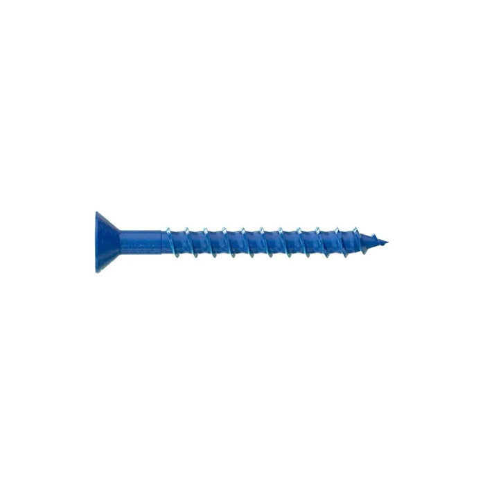 Titen Turbo™ — 1/4 in. x 2-1/4 in. Phillips Flat-Head Concrete and Masonry Screw, Blue (25-Qty)