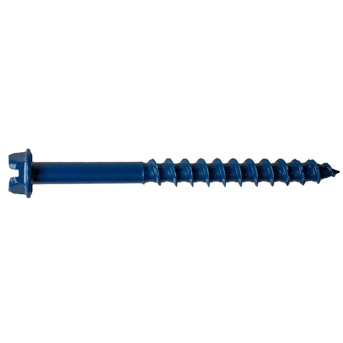 Titen Turbo™ — 1/4 in. x 2-3/4 in. Hex-Head Concrete and Masonry Screw, Blue (25-Qty)
