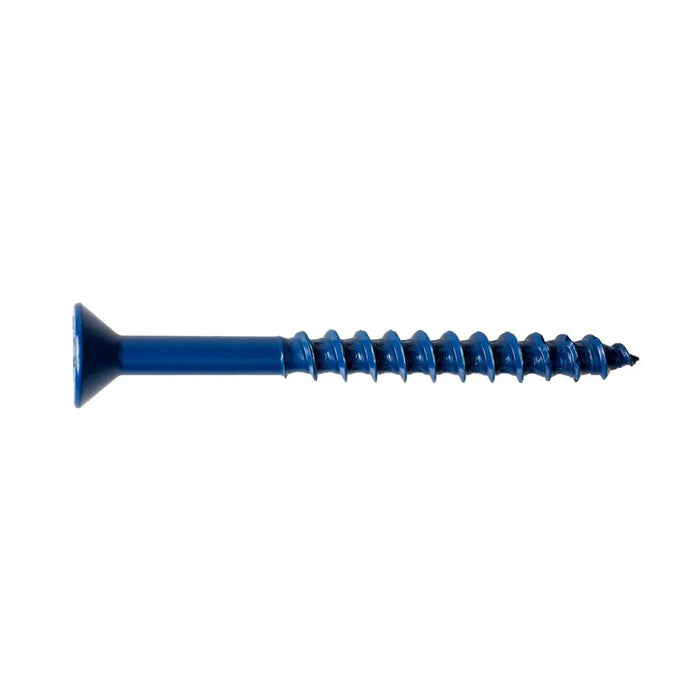 Titen Turbo™ — 1/4 in. x 2-3/4 in. Phillips Flat-Head Concrete and Masonry Screw, Blue (25-Qty)