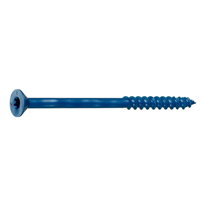 Titen Turbo™ — 1/4 in. x 4 in. Phillips Flat-Head Concrete and Masonry Screw, Blue (25-Qty)