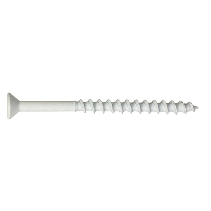 Titen Turbo™ — 3/16 in. x 2-1/4 in. Phillips Flat-Head Concrete and Masonry Screw, White (75-Qty)